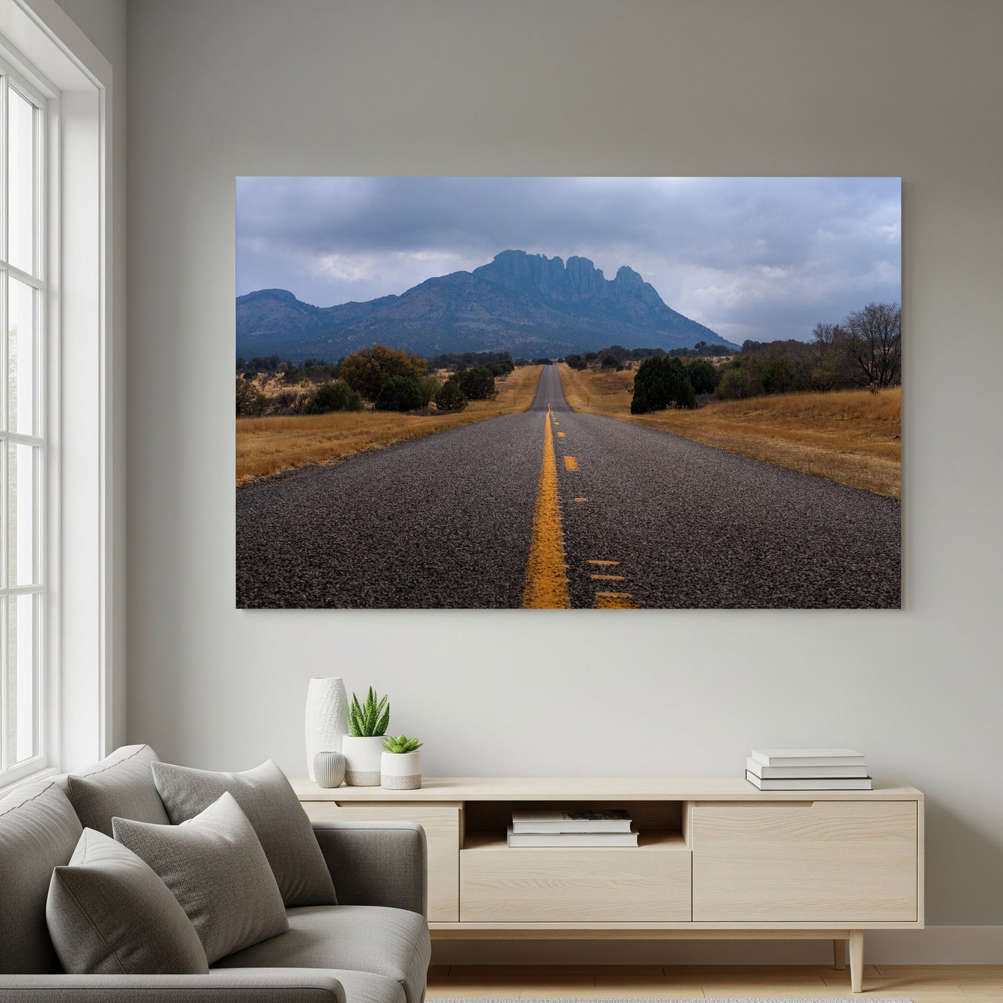 West Texas Highway Print | 'Rural Roads' Near Marfa & McDonald Observatory