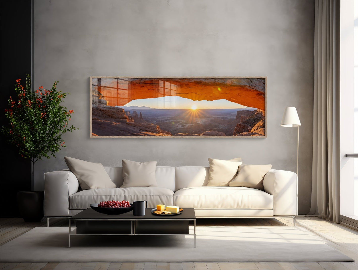 Everything the Light Touches - Mesa Arch Panoramic Photography Print