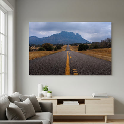 West Texas Highway Print | 'Rural Roads' Near Marfa & McDonald Observatory