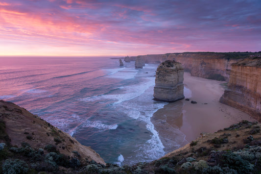 Glowing Apostles - 12 Apostles Australia Sunset Photography Print