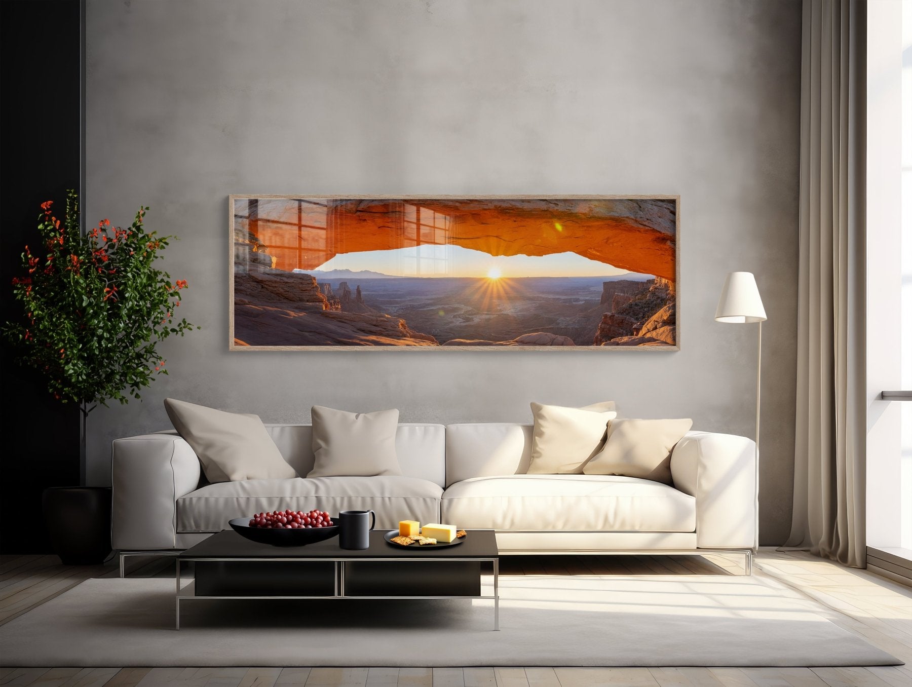 Everything the Light Touches - Mesa Arch Panoramic Photography Print