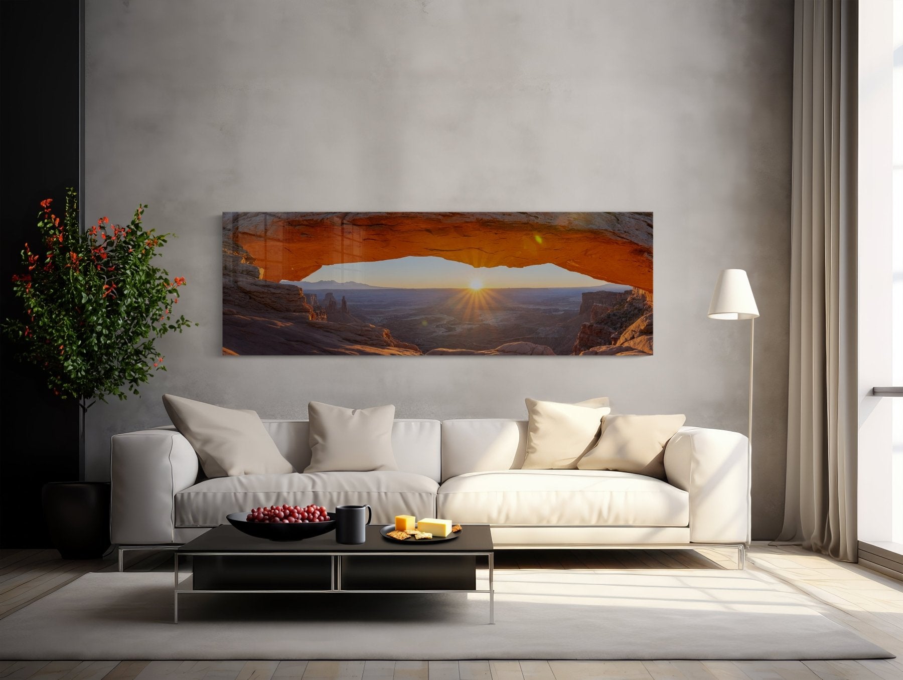 Everything the Light Touches - Mesa Arch Panoramic Photography Print