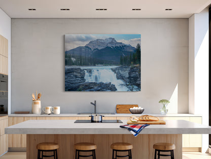 Falling for the Mountains - Athabasca Falls Photography Print
