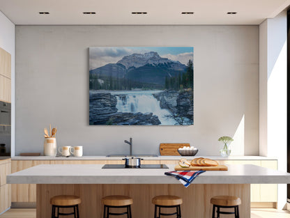 Falling for the Mountains - Athabasca Falls Photography Print