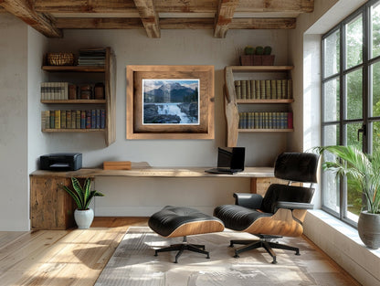 Falling for the Mountains - Athabasca Falls Photography Print