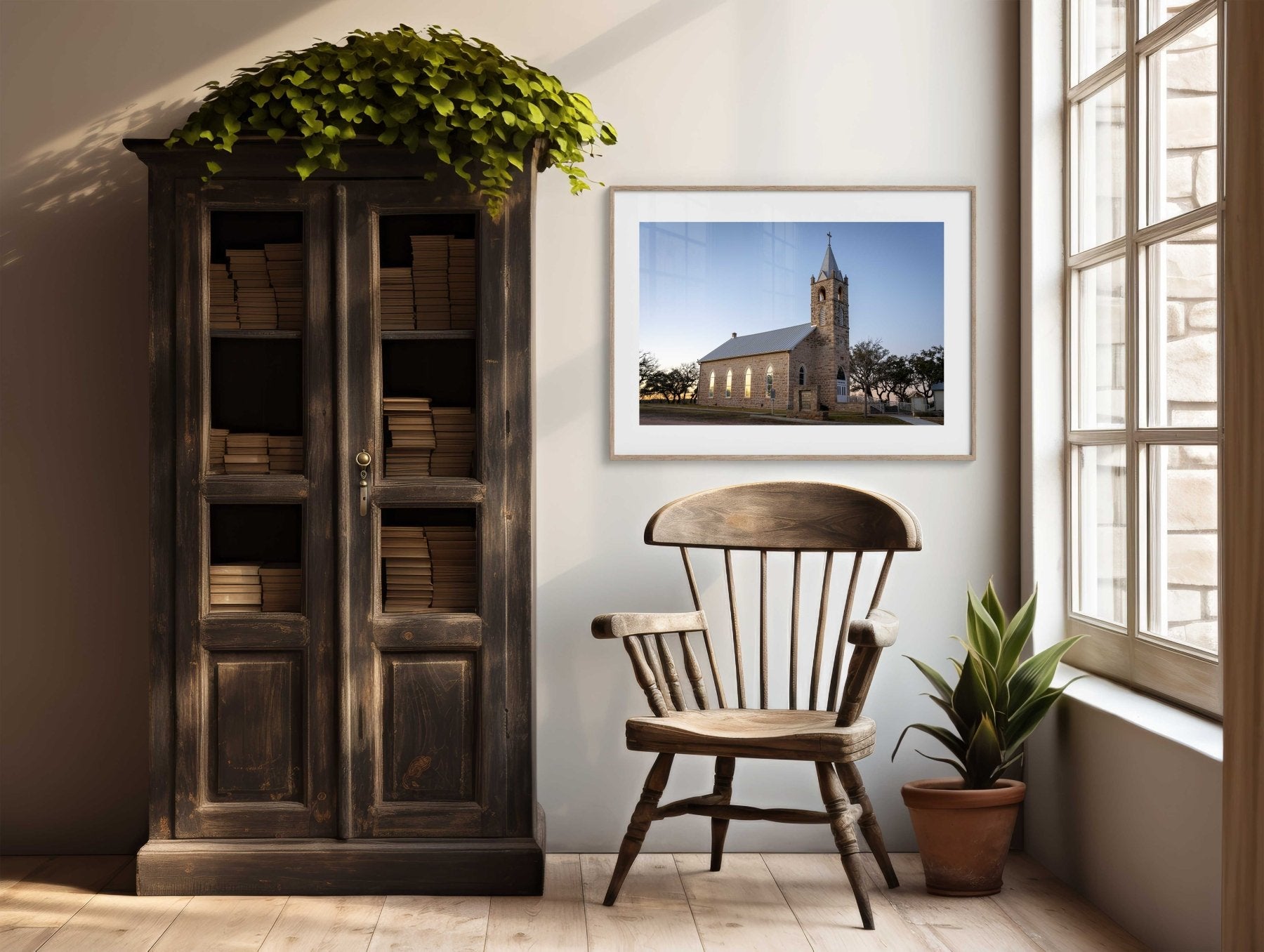 Historic Texas Hill Country Church - Fine Art Photography Print