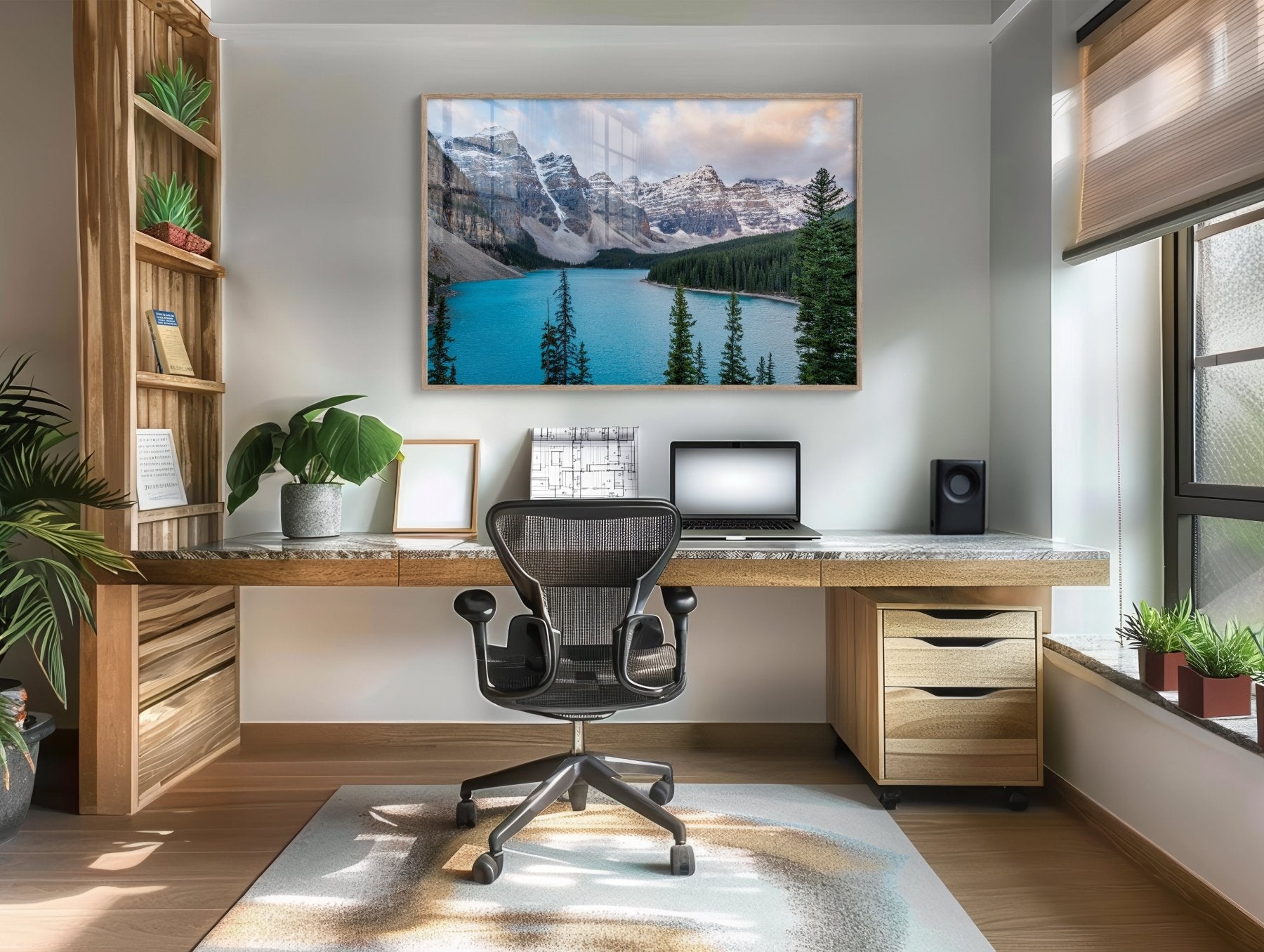 Out of the Darkness - Moraine Lake Banff Photography Print