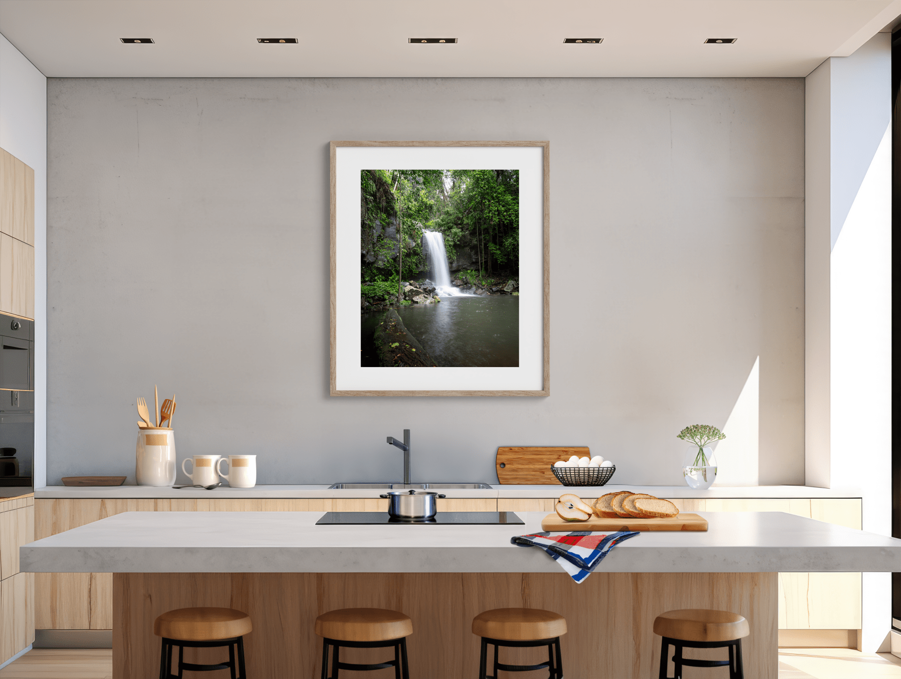 Rivers in the Rain - Australian Rainforest Waterfall Photography Print