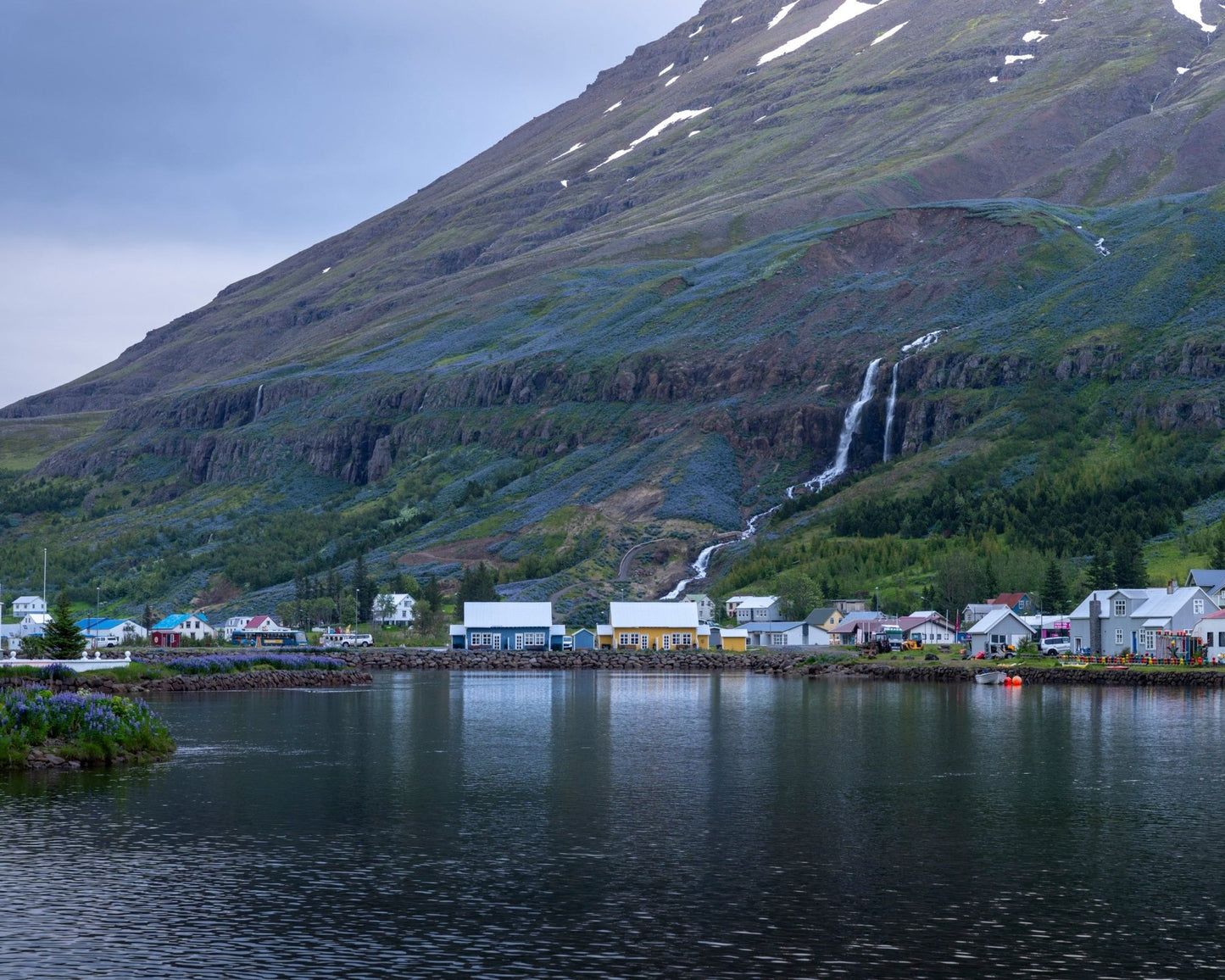 The Perfect Pair - Iceland Photography Print | Seyðisfjörður Harbor Houses